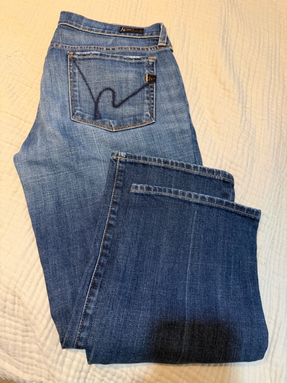 Citizens Of Humanity Blue Boot Cut Jeans